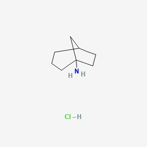 molecular formula C8H16ClN B1652192 Bicyclo[3.2.1]octan-1-amine hydrochloride CAS No. 13997-76-7