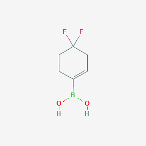molecular formula C6H9BF2O2 B1652197 4,4-Difluorocyclohexene-1-boronic Acid CAS No. 1401165-15-8