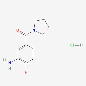 (3-Amino-4-fluorophenyl)(pyrrolidin-1-yl)methanone hydrochloride
