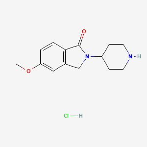5-Methoxy-2-(piperidin-4-yl)-2,3-dihydro-1H-isoindol-1-one hydrochloride
