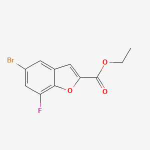 Ethyl 5-bromo-7-fluorobenzofuran-2-carboxylate