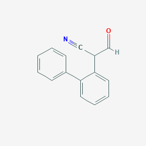 3-Oxo-2-(2-phenylphenyl)propanenitrile