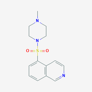B1652242 Piperazine, 1-(5-isoquinolinylsulfonyl)-4-methyl- CAS No. 141543-82-0