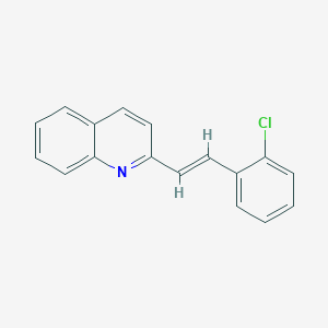 molecular formula C17H12ClN B1652259 2-[2-(2-Chlorophenyl)ethenyl]quinoline CAS No. 14174-62-0