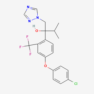 2-[4-(4-Chlorophenoxy)-2-(trifluoromethyl)phenyl]-3-methyl-1-(1,2,4-triazol-1-yl)butan-2-ol