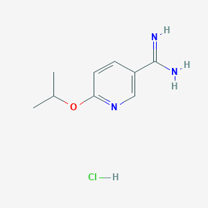 6-(Propan-2-yloxy)pyridine-3-carboximidamide hydrochloride