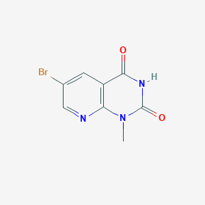 molecular formula C8H6BrN3O2 B1652278 6-Bromo-1-methylpyrido[2,3-d]pyrimidine-2,4-dione CAS No. 142168-98-7