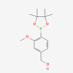 (3-Methoxy-4-(4,4,5,5-tetramethyl-1,3,2-dioxaborolan-2-yl)phenyl)methanol
