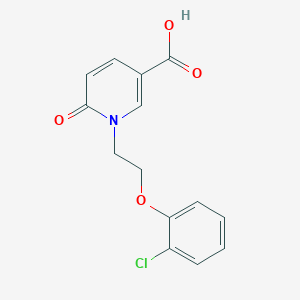 1-[2-(2-Chlorophenoxy)ethyl]-6-oxo-1,6-dihydropyridine-3-carboxylic acid