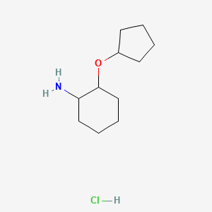 2-(Cyclopentyloxy)cyclohexan-1-amine hydrochloride