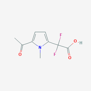 2-(5-acetyl-1-methyl-1H-pyrrol-2-yl)-2,2-difluoroacetic acid