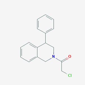 molecular formula C17H16ClNO B1652307 2-Chloro-1-(4-phenyl-1,2,3,4-tetrahydroisoquinolin-2-yl)ethan-1-one CAS No. 1423033-98-0