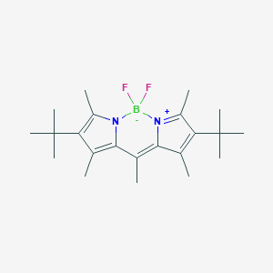 molecular formula C22H33BF2N2 B165231 [[(4-叔丁基-3,5-二甲基-1H-吡咯-2-基)(4-叔丁基-3,5-二甲基-2H-吡咯-2-亚甲基)甲基]甲烷](二氟硼烷) CAS No. 137829-79-9