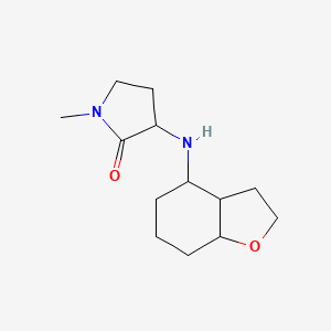 1-Methyl-3-[(octahydro-1-benzofuran-4-yl)amino]pyrrolidin-2-one