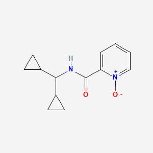 2-[(Dicyclopropylmethyl)carbamoyl]pyridin-1-ium-1-olate