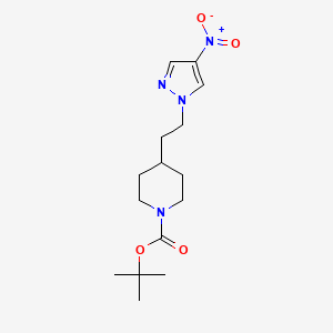 tert-butyl 4-[2-(4-nitro-1H-pyrazol-1-yl)ethyl]piperidine-1-carboxylate