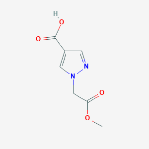 molecular formula C7H8N2O4 B1652345 1-(2-Methoxy-2-oxoethyl)pyrazole-4-carboxylic acid CAS No. 1427082-94-7