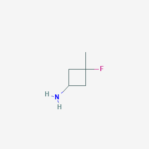 molecular formula C5H10FN B1652349 3-Fluoro-3-methylcyclobutan-1-amine CAS No. 1427380-45-7