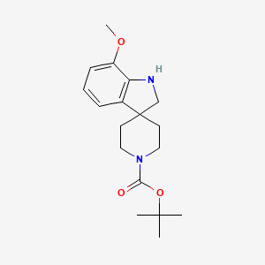 Tert-butyl 7-methoxy-1,2-dihydrospiro[indole-3,4'-piperidine]-1'-carboxylate