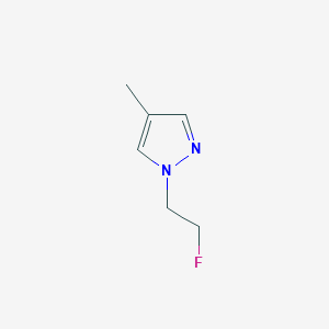 molecular formula C6H9FN2 B1652365 1-(2-Fluoroethyl)-4-methylpyrazole CAS No. 1429418-52-9