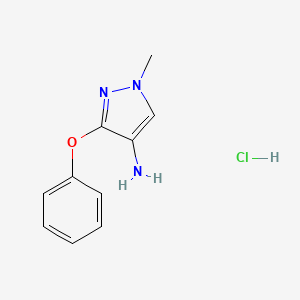 1-Methyl-3-phenoxy-1H-pyrazol-4-amine hydrochloride
