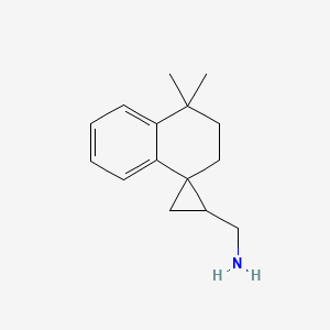 (4',4'-Dimethyl-3',4'-dihydro-2'h-spiro[cyclopropane-1,1'-naphthalen]-2-yl)methanamine