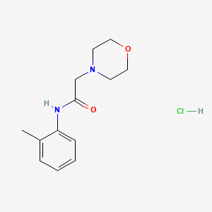 4-Morpholineacetamide, N-(2-methylphenyl)-, monohydrochloride