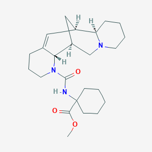 Methyl 1-[[(1S,2S,9R,10R)-3,15-diazatetracyclo[7.7.1.02,7.010,15]heptadec-7-ene-3-carbonyl]amino]cyclohexane-1-carboxylate