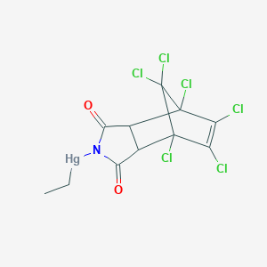molecular formula C11H7Cl6HgNO2 B165240 Ethylmercurichlorendimide CAS No. 2597-93-5
