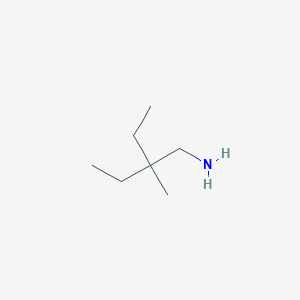 molecular formula C7H17N B1652406 3-(Aminomethyl)-3-methylpentane CAS No. 143689-09-2