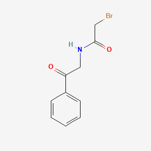 molecular formula C10H10BrNO2 B1652410 Bromoacetamidoacetophenone CAS No. 14372-44-2