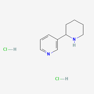 molecular formula C10H15ClN2 B1652418 3-(Piperidin-2-yl)pyridine dihydrochloride CAS No. 143924-48-5