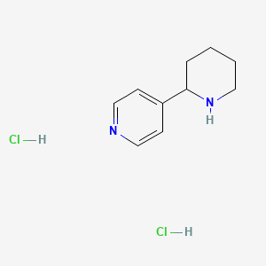 molecular formula C10H15ClN2 B1652419 4-(Piperidin-2-yl)pyridine dihydrochloride CAS No. 143924-49-6