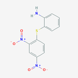 molecular formula C12H9N3O4S B1652420 2-[(2,4-Dinitrophenyl)thio]aniline CAS No. 14393-62-5