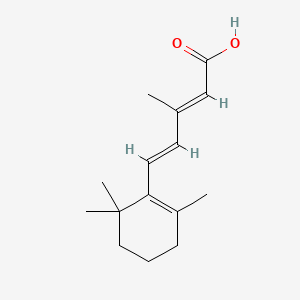 molecular formula C15H22O2 B1652422 (E,E)-3-Methyl-5-(2,6,6-trimethyl-1-cyclohexen-1-yl)-2,4-pentadienoic acid CAS No. 14398-42-6