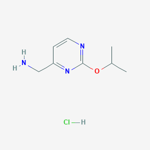 [2-(Propan-2-yloxy)pyrimidin-4-yl]methanamine hydrochloride