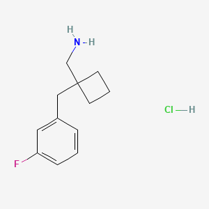 1-[(3-Fluorophenyl)methyl]cyclobutyl-methanamine hydrochloride