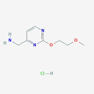molecular formula C8H14ClN3O2 B1652444 [2-(2-Methoxyethoxy)pyrimidin-4-yl]methanamine hydrochloride CAS No. 1439902-56-3