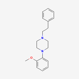 molecular formula C19H24N2O B1652456 Piperazine, 1-(2-methoxyphenyl)-4-(2-phenylethyl)- CAS No. 144146-62-3