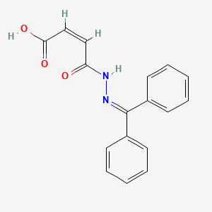 molecular formula C17H14N2O3 B1652462 (Z)-4-(2-benzhydrylidenehydrazinyl)-4-oxobut-2-enoic acid CAS No. 144333-80-2