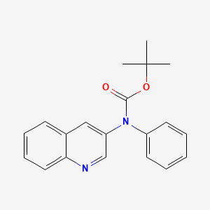 Tert-butyl phenyl(quinolin-3-yl)carbamate