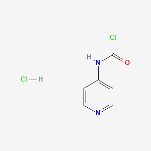 molecular formula C6H6Cl2N2O B1652467 N-(pyridin-4-yl)carbamoyl chloride hydrochloride CAS No. 1443981-56-3