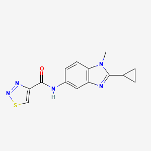 N-(2-cyclopropyl-1-methyl-1H-1,3-benzodiazol-5-yl)-1,2,3-thiadiazole-4-carboxamide