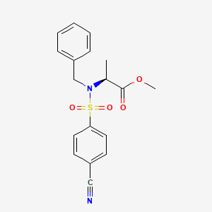 methyl (2S)-2-(N-benzyl4-cyanobenzenesulfonamido)propanoate