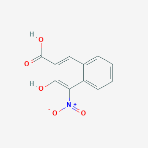 molecular formula C11H7NO5 B1652486 2-Naphthalenecarboxylic acid, 3-hydroxy-4-nitro- CAS No. 14461-79-1