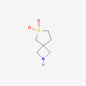 molecular formula C6H11NO2S B1652488 6-Thia-2-azaspiro[3.4]octane 6,6-dioxide CAS No. 1446355-52-7