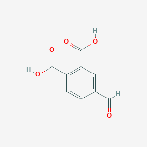 molecular formula C9H6O5 B1652500 1,2-Benzenedicarboxylic acid, 4-formyl- CAS No. 144876-16-4