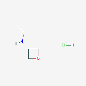 molecular formula C5H12ClNO B1652502 N-Ethyloxetan-3-amine hydrochloride CAS No. 1448855-46-6