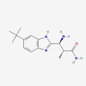 (alphaR,betaS)-beta-Amino-6-(1,1-dimethylethyl)-alpha-methyl-1H-benzimidazole-2-propanamide