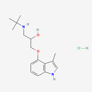 1-((1,1-Dimethylethyl)amino)-3-((3-methyl-1H-indol-4-yl)oxy)-2-propanol monohydrochloride
